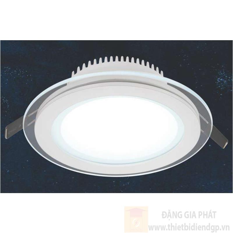 Đèn Downlight âm trần Led Tròn 18W, Ø210*H30, khoét lỗ Ø160, ánh sáng trắng và vàng